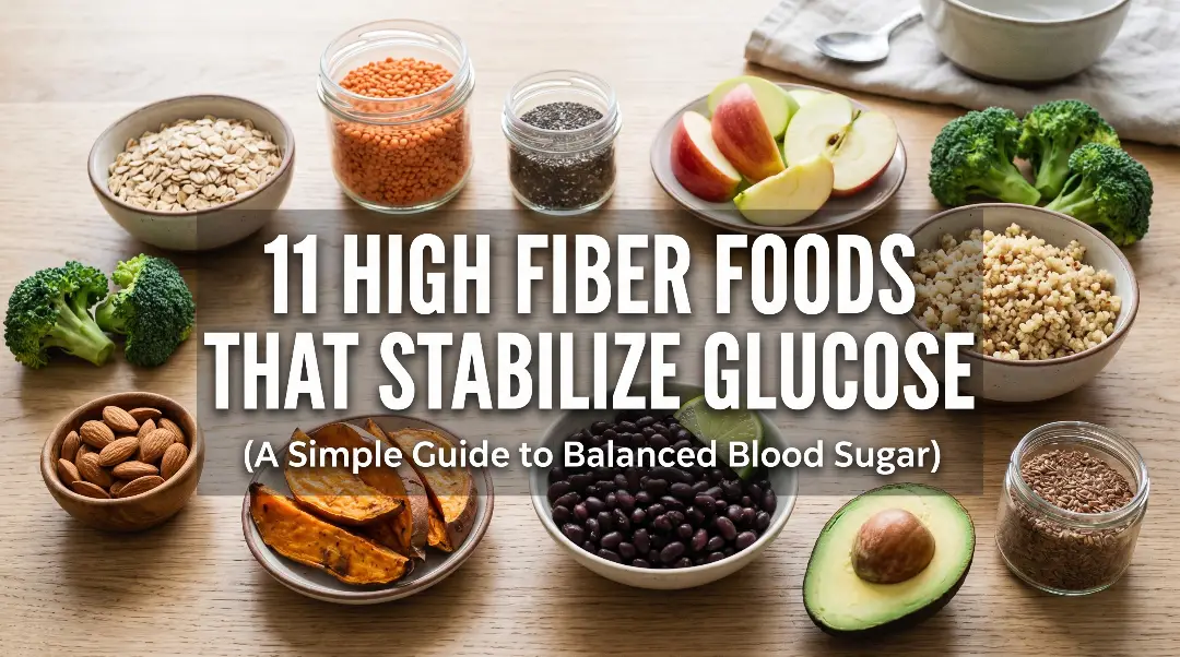 11 High Fiber Foods That Stabilize Glucose