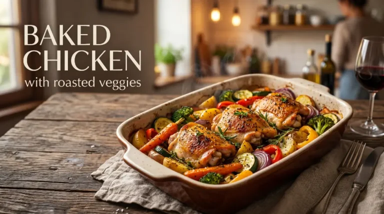 Baked Chicken with Roasted Veggies